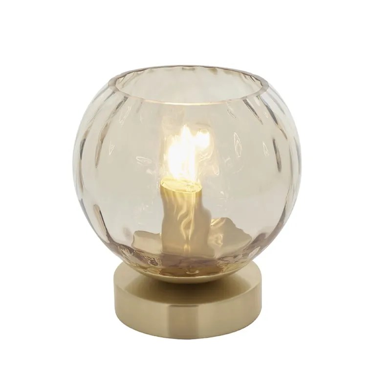 Endon Lampa stojąca Dimple 1x25W E14 Złoty Tani