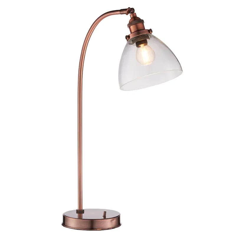 Oferta czasowa Endon Lampa stojąca Hansen 1x40W E14 Postarzany miedź