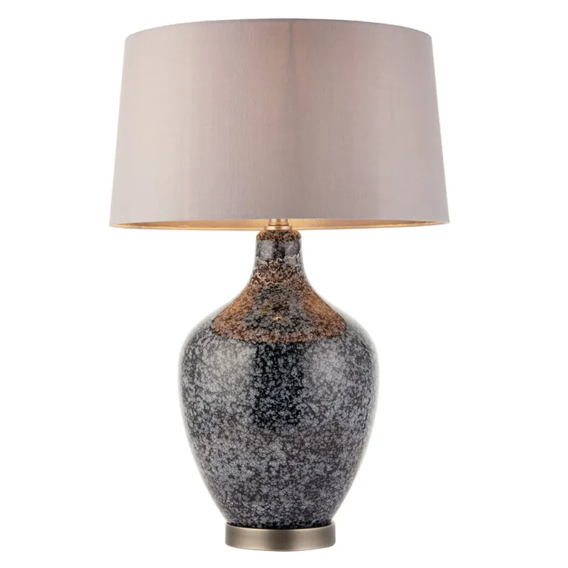 Endon Lampa stojąca Ilsa 1x40W E27 Szary Szybka dostawa