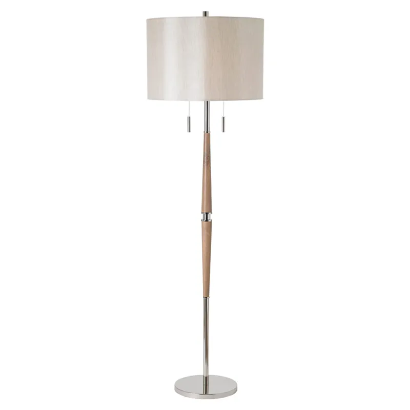 Promocja Endon Lampa podłogowa Altesse 2x60W E27 Drewno