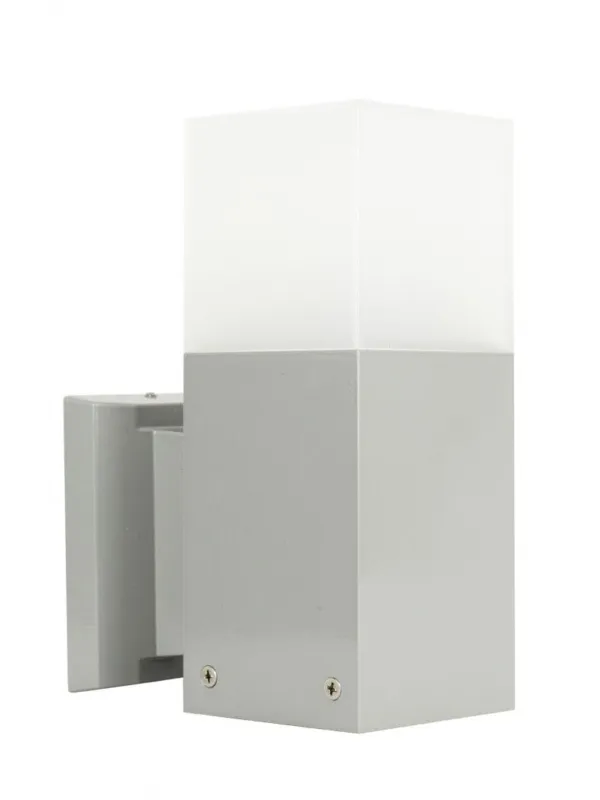 Lampa elewacyjna kinkiet Cube CB-K AL SU-MA E27, 1 x max 20 W, 230V Srebrny Tylko dziś