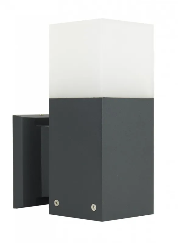 Lampa elewacyjna kinkiet Cube CB-K DG SU-MA E27, 1 x max 20 W, 230V Ciemny popiel Wyprzedaż