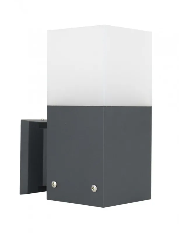 Lampa elewacyjna kinkiet Cube Max CB-MAX K DG SU-MA E27, 1 x max 20 W, 230V Ciemny popiel Oferta limitowana