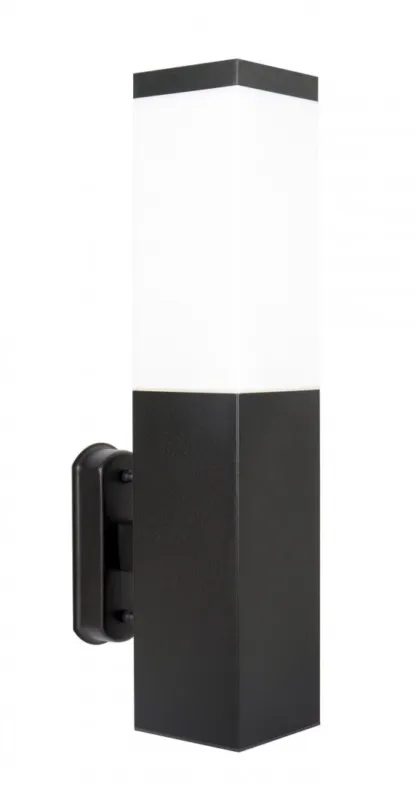Lampa elewacyjna kinkiet Inox Kwadratowa Black SS802-A BL SU-MA E27, 1 x 40 W, 230 V Czarny Ograniczona ilość