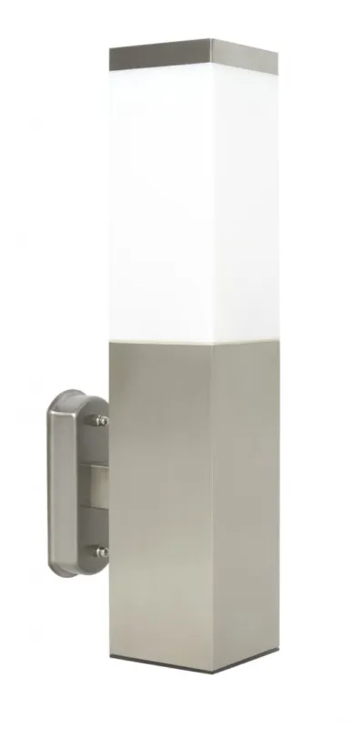 Lampa elewacyjna kinkiet Inox Kwadratowa SS802-A SU-MA E27, 1 x 40 W, 230 V Ostatnie sztuki