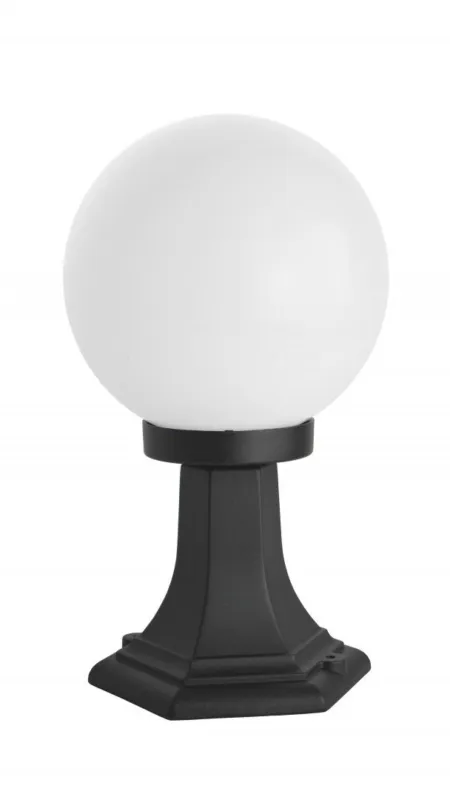 Darmowy zwrot Lampa ogrodowa kula KULE CLASSIC K 4011/1/K 200 SU-MA E27, 1 x 60 W, 230 V Czarny, patyna