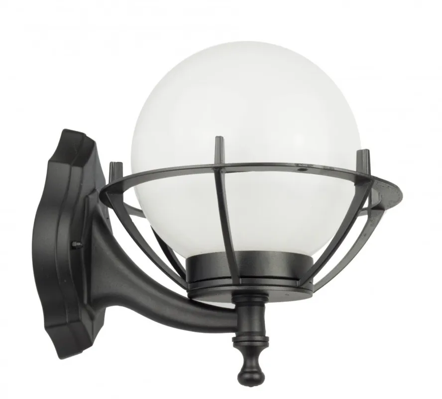Lampa ogrodowa kula Kule z koszykiem 200 K 3012/1/KPO SU-MA E27, 1 x 60 W, 230 V Czarny, patyna Darmowy zwrot