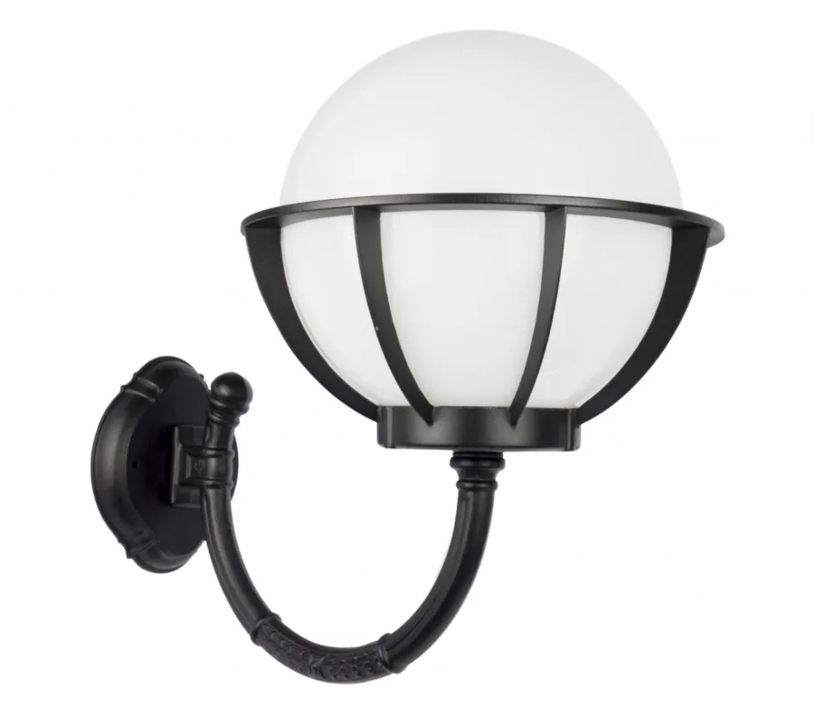 Dostępne od ręki Lampa ogrodowa kula Kule z koszykiem 250 K 3012/1/KPO 250 SU-MA E27, 1 x 60 W, 230 V Czarny, patyna