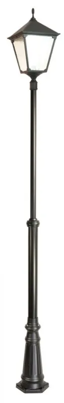 Lampa stojąca latarnia Retro Kwadratowe OGMWN 1 BD KW SU-MA E27, 1 x 100 W, 230 V Czarny, patyna Wybór klientów