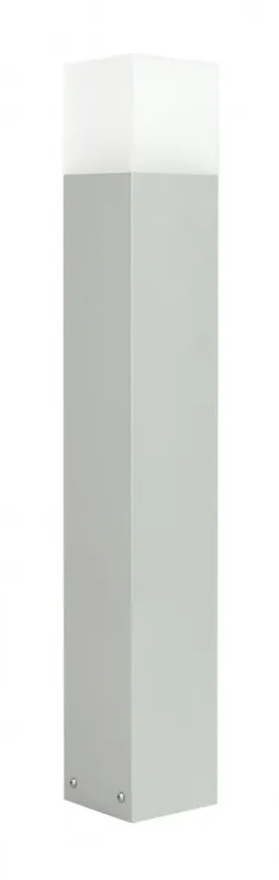 Darmowy zwrot Lampa stojąca słupek ogrodowy Cube Max CB-MAX 700 AL SU-MA E27, 1 x max 20 W, 230V Srebrny