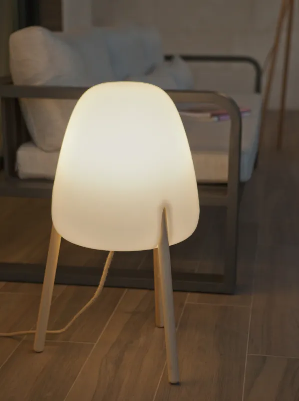 Lampa zewnętrzna 3084 ROCKET 70 New Garden E27 9W Tworzywo sztuczne/Drewno Biały/Drewno Wysoka jakość