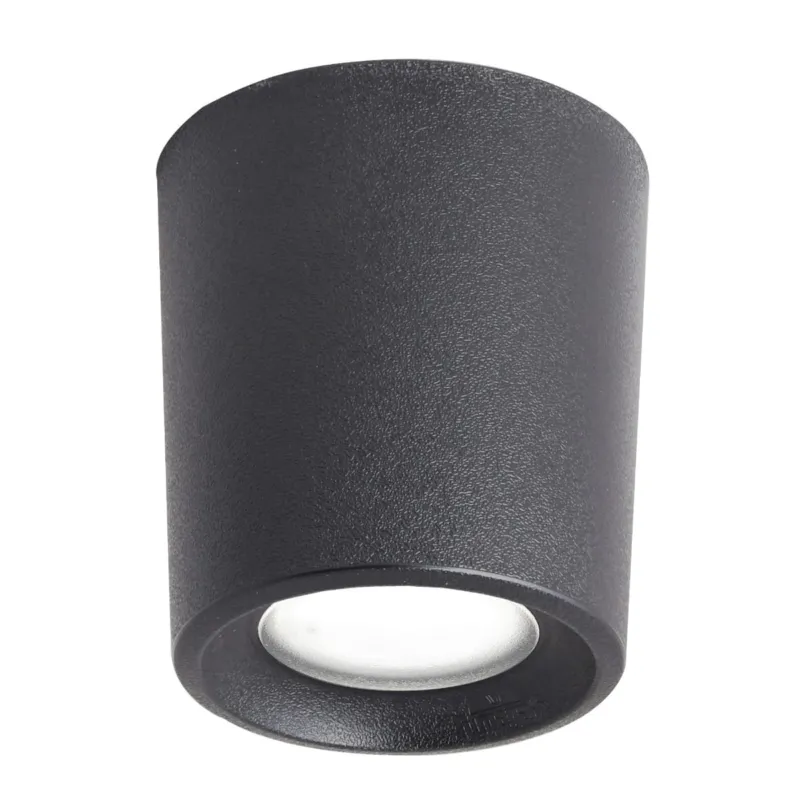 Lampa sufitowa zewnętrzna/Tuba FMG-LIVIA90-BLK Fumagalli Livia 1xG9 6 W Żywica/Poliwęglan Czarny Wyprzedaż