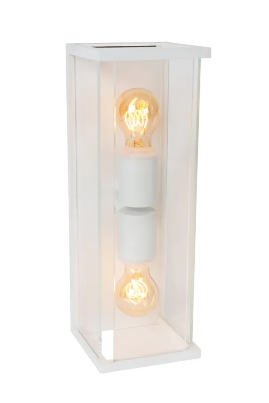 Oferta czasowa Lampa zewnętrzna Claire 27883/02/31 Lucide 2xE27 15W Biały Szkło