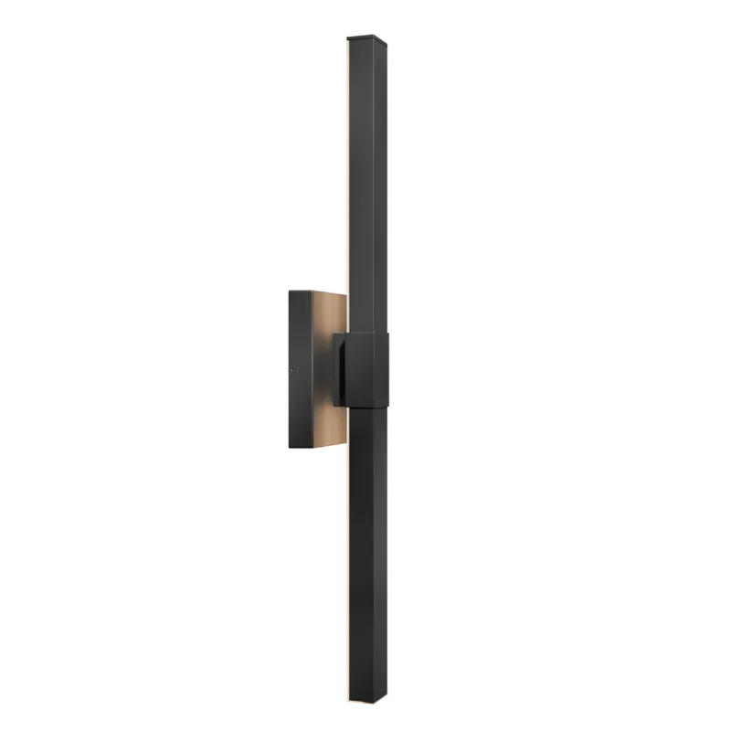 Lampa zewnętrzna Duża latarnia naścienna LED Nocar KL-NOCAR-L-BK Elstead Lighting xWbudowany LED 39W Aluminium Czarny Łatwy zwrot