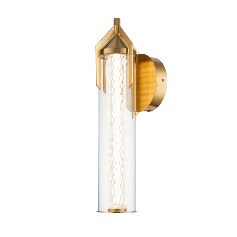 Sprawdź teraz Lampa zewnętrzna kinkiet Espada QN-ESPADA-1W-BG Eurofase LED Aluminium/Szkło Złoty/Przezroczysty