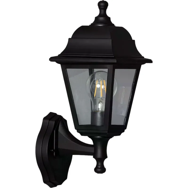 Lampa zewnętrzna kinkiet Gardena Clasica ABR-KZKF-C--E27 Abruzzo 1xE27 40W Tworzywo śztuczne Czarny Popularny