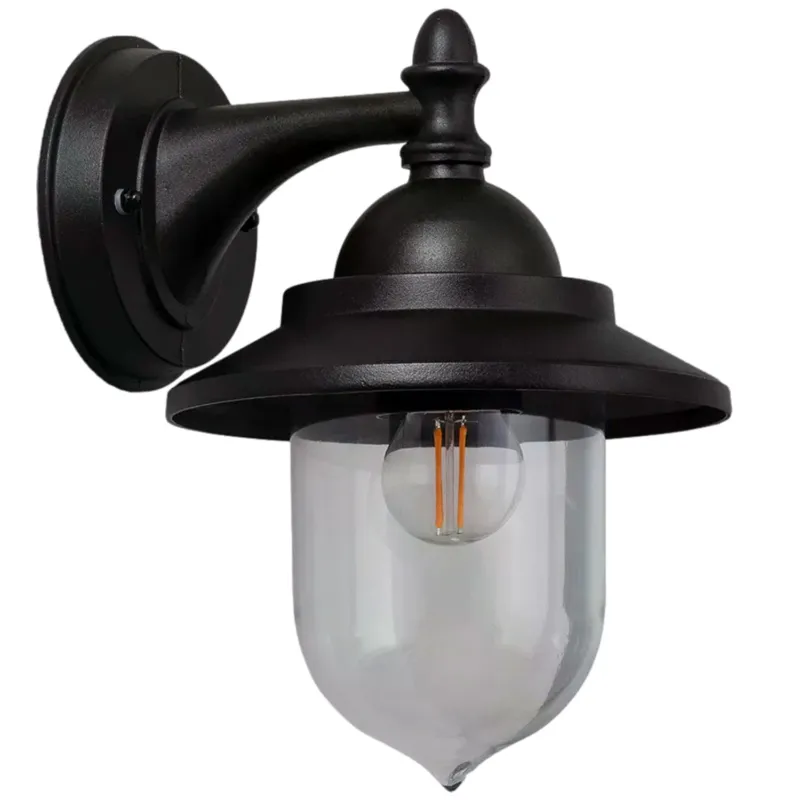 Nowy Lampa zewnętrzna kinkiet Gardena Clasica ABR-KZKGN-C-E27 Abruzzo 1xE27 40W Metal Czarny