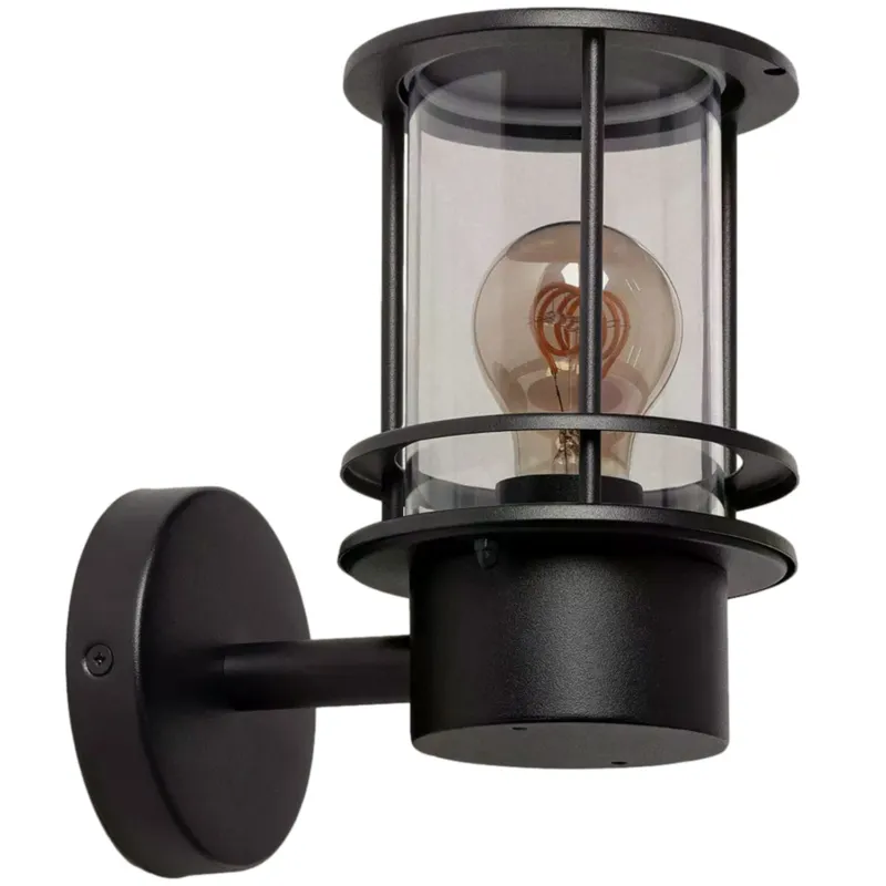 Dostępne od ręki Lampa zewnętrzna kinkiet Gardena Clasica ABR-KZKL-C-E27 Abruzzo 1xE27 40W Stal Nierdzewna Czarny