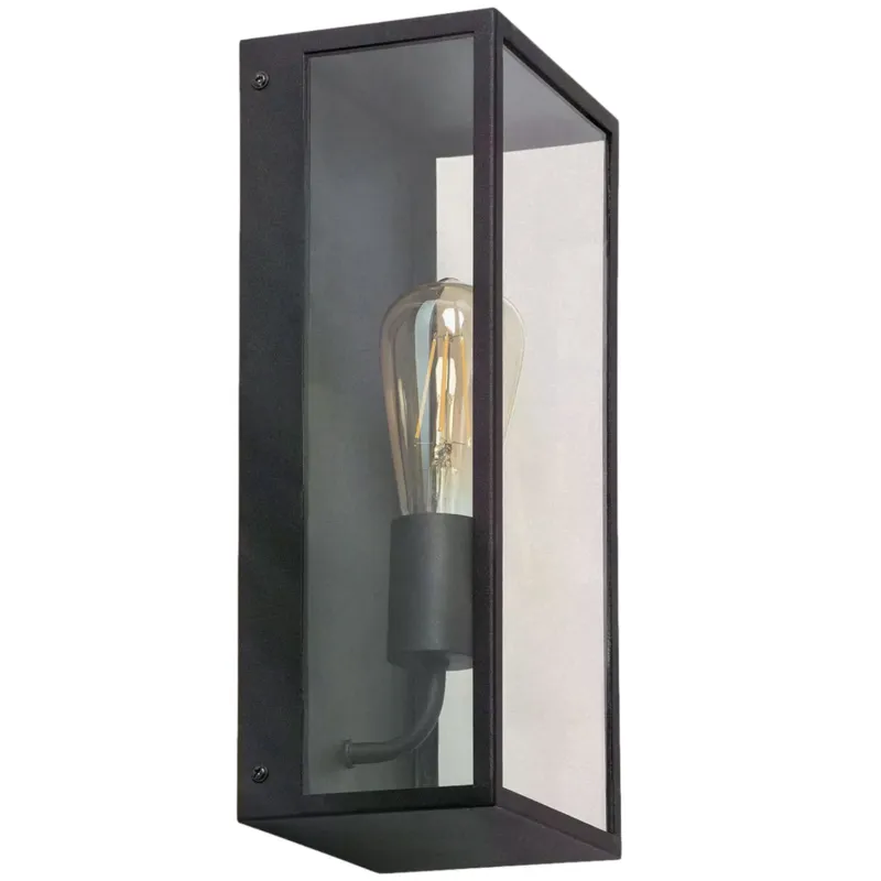 Oferta Lampa zewnętrzna kinkiet Gardena Clasica ABR-KZL-E27 Abruzzo 1xE27 40W Szkło Metal Czarny