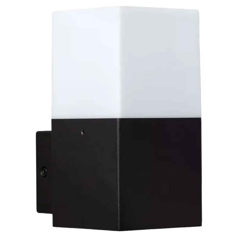 Nowy Lampa zewnętrzna kinkiet Gardena Moderno ABR-KZN-E27 Abruzzo 1xE27 40W Aluminium, PMMA Czarny