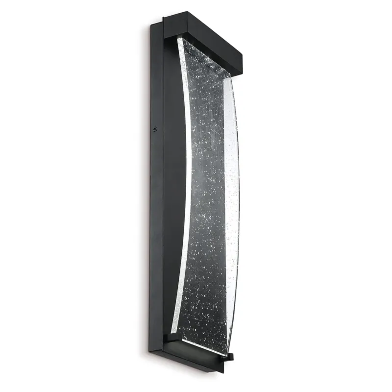 Do wyczerpania zapasów Lampa zewnętrzna kinkiet Kabo QN-KABO-M-BK Eurofase 1x10W LED Aluminium/Szkło Czarny/Przezroczysty
