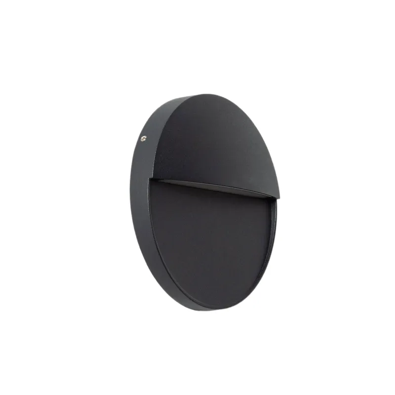 Lampa zewnętrzna kinkiet Lunaria ABR-LZKO-C Abruzzo 1xLED Aluminium Czarny Szybka dostawa