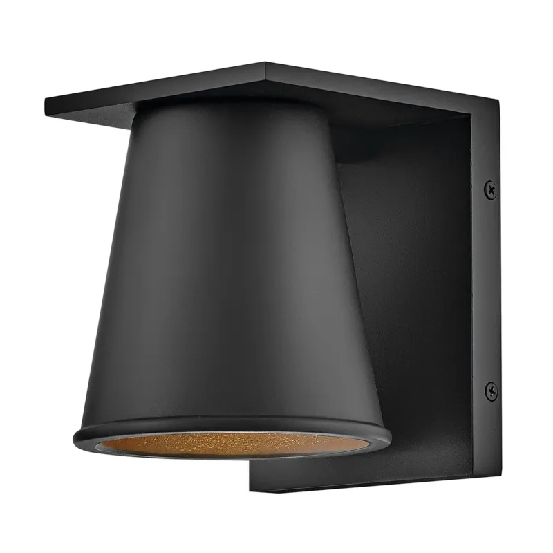 Nowy Lampa zewnętrzna Latarnia naścienna Hans HK-HANS-S-BLK Elstead Lighting 1xGU10 8W Kompozyt odporny na warunki atmosferyczne, szkło Czarny