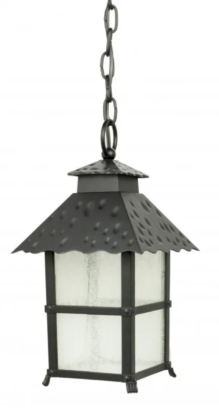 Zniżka Lampa zewnętrzna latarnia wisząca CADIZ K 1018/1/Z SU-MA E27, 1 x 60 W, 230 V Czarny, patyna