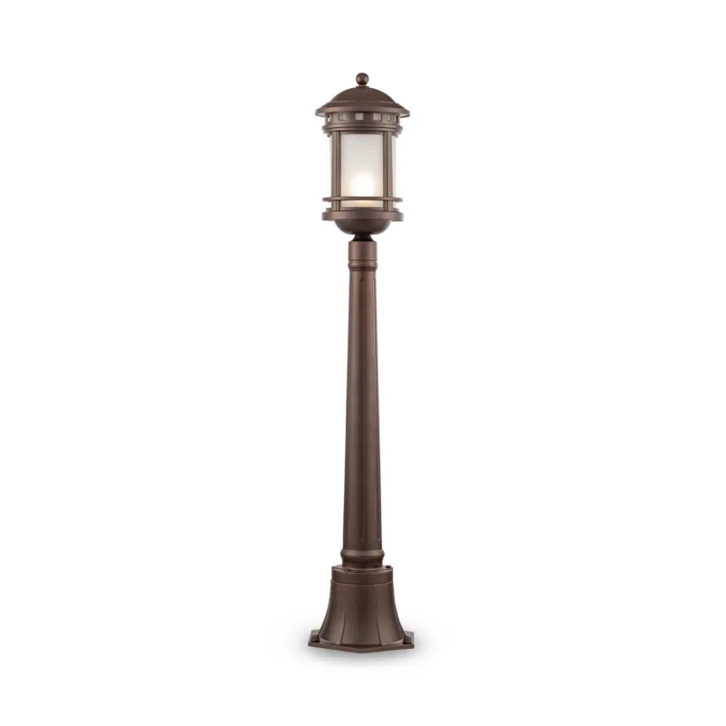Zniżka Lampa zewnętrzna Słupek oświetleniowy Salamanca O031FL-01BR Maytoni E27x60W Aluminium/Szkło i metal Brunatny/Brunatny