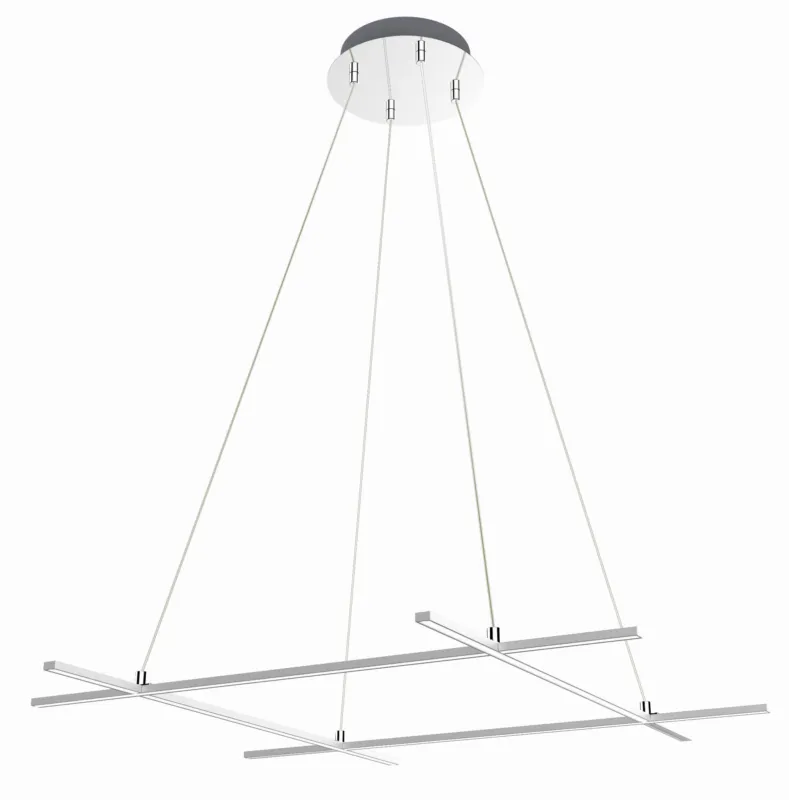 Hit sprzedaży Lampa wisząca Candellux Andros srebrna LED 70×70 cm
