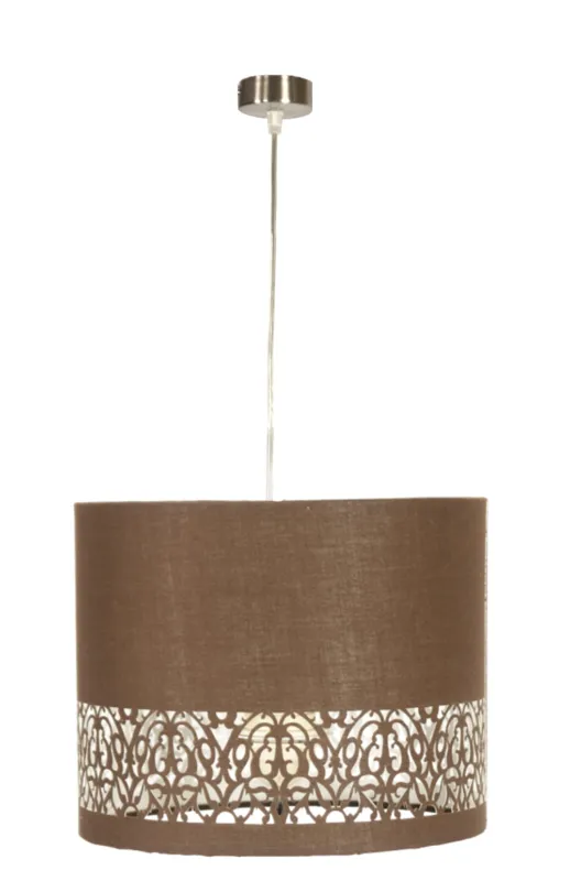 Lampa wisząca Candellux Arabesca brązowa 1×E27 Popularny