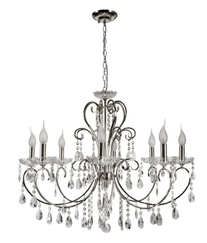 Tylko do końca tygodnia Lampa wisząca Candellux Aurora chromowa 8×E14