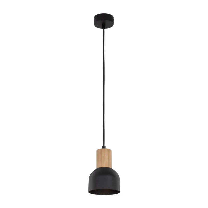 Niska cena Lampa wisząca Cairo Czarny, Sosna 1x E27 - TK Lighting