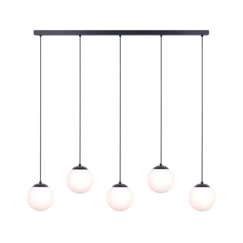 Lampa wisząca CAMINA K-4747 Czarny, biały matowy 5 źr., E27, 15W LED - Kaja Tylko dziś