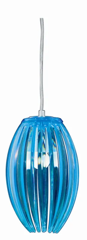 Lampa wisząca Candellux Abuko niebieska 1×E27 Rabat