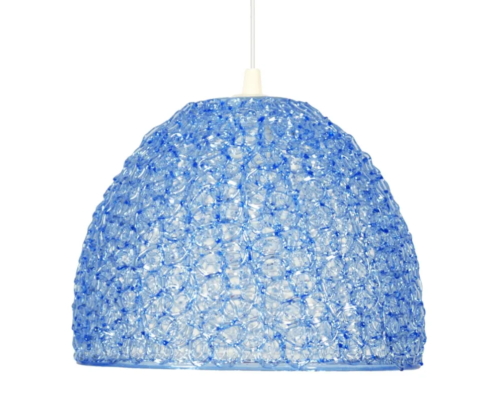 Lampa wisząca Candellux Canaria niebieska 1×E27 Oferta limitowana