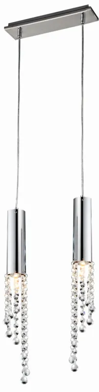 Bezpieczne zakupy Lampa wisząca Candellux Duero chromowa 2×GU10