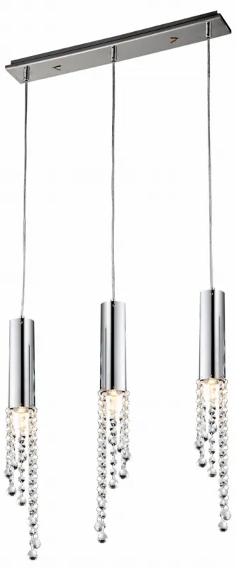Lampa wisząca Candellux Duero chromowa 3×GU10 Tylko do końca tygodnia
