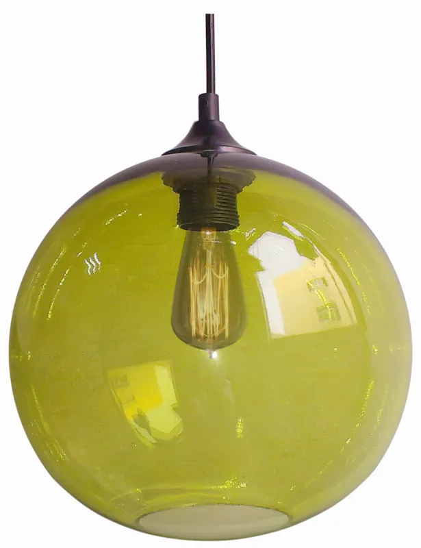 Bezpieczna płatność Lampa wisząca Candellux Edison zielona z zielonym kloszem 1×E27