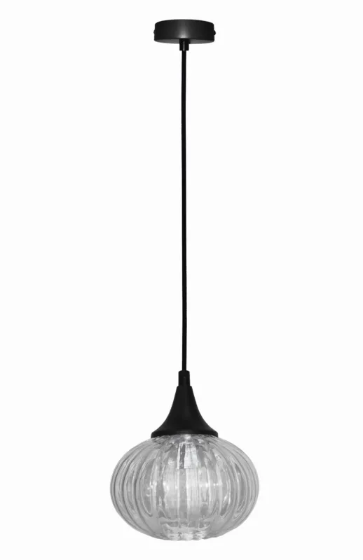 Hit sprzedaży Lampa wisząca Candellux Exeter czarna 1×E14