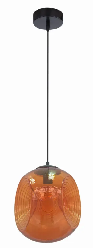 Najlepsza cena Lampa wisząca Candellux Club pomarańczowa 1×E27