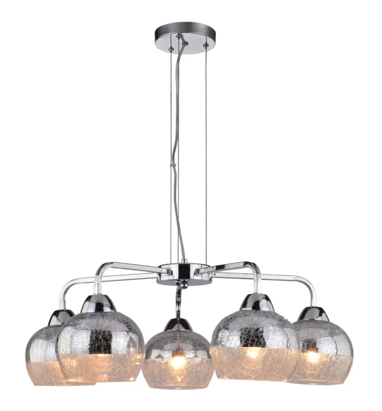 Lampa wisząca Candellux Cromina chromowa 5×E27 Nie przegap