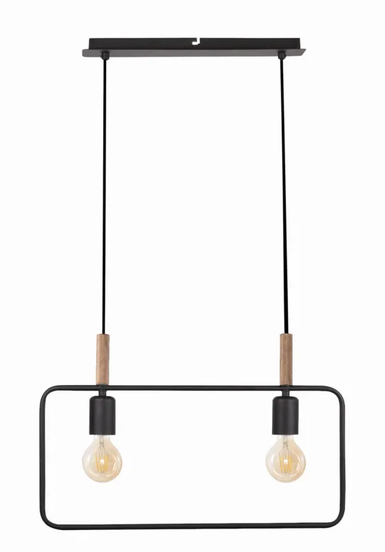 Wyjątkowa oferta Lampa wisząca Candellux Frame czarna 2×E27