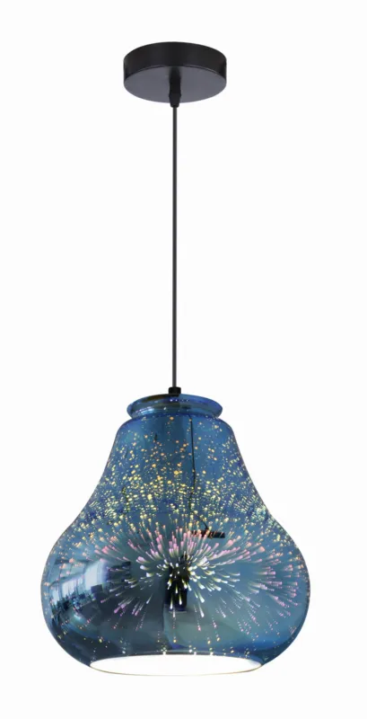 Tylko do końca tygodnia Lampa wisząca Candellux Galactic niebieska 1×E27