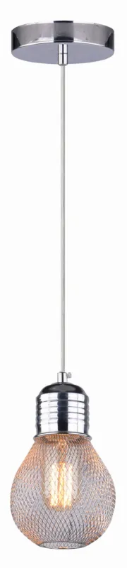 Bezpieczna płatność Lampa wisząca Candellux Gliva chromowa 1×E27