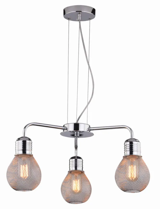 Dodaj do koszyka Lampa wisząca Candellux Gliva chromowa 3×E27