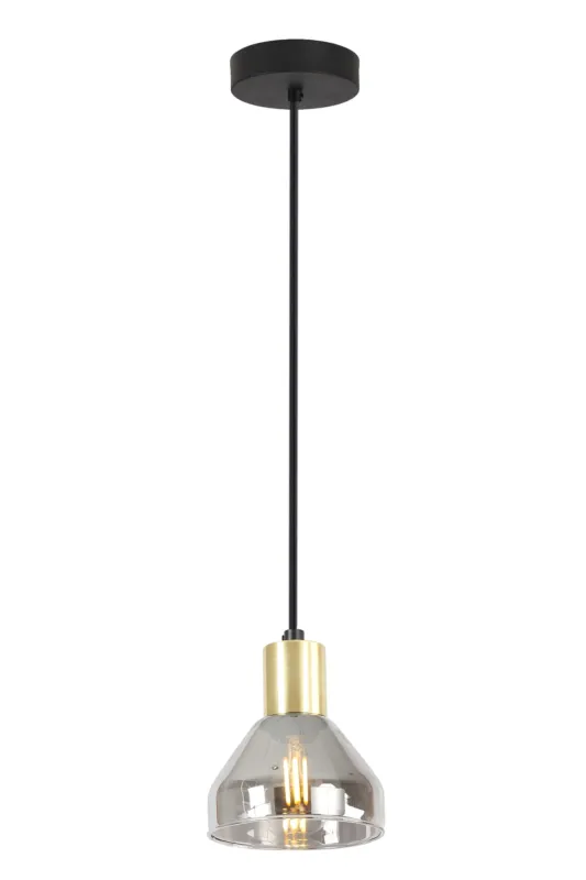Tylko do końca tygodnia Lampa wisząca Candellux Gregory z dymionym kloszem 1×E14