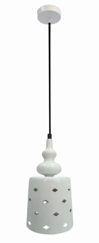 Ekspresowa dostawa Lampa wisząca Candellux Hamp biała 1×E27