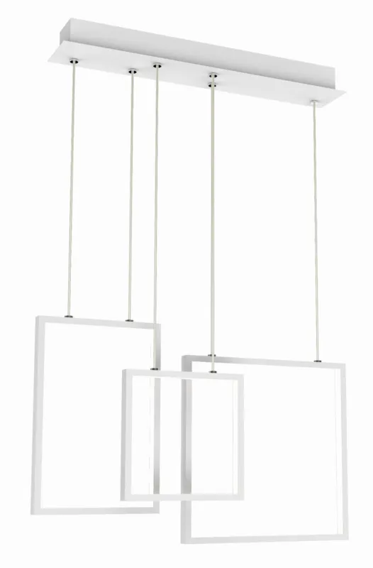 Lampa wisząca Candellux Keos biała LED 2900 lm Obniżka ceny