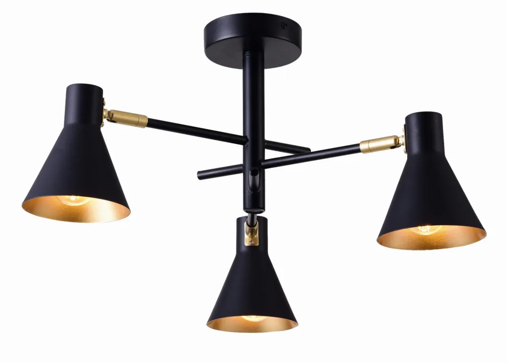 Lampa wisząca Candellux Less czarna matowa 3×E14 Dodaj do koszyka